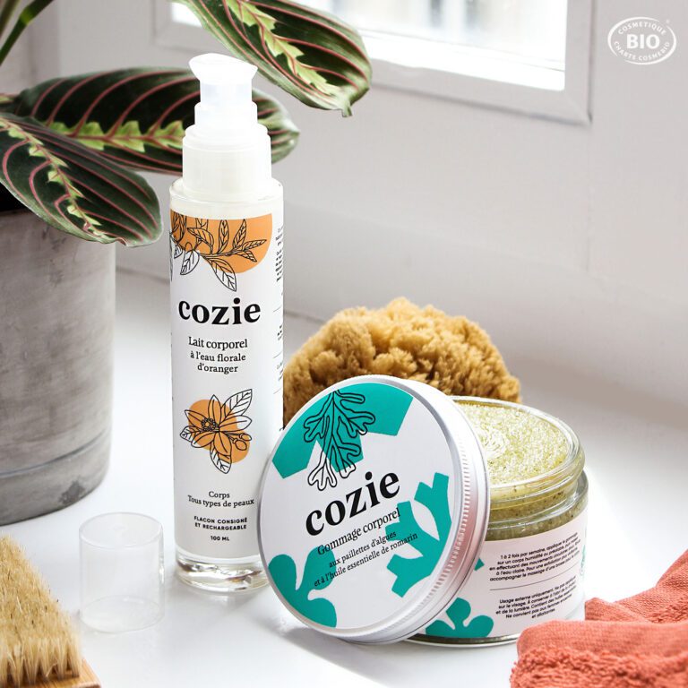 Cozie - Duo Happy Body : gommage corporel + lait corporel