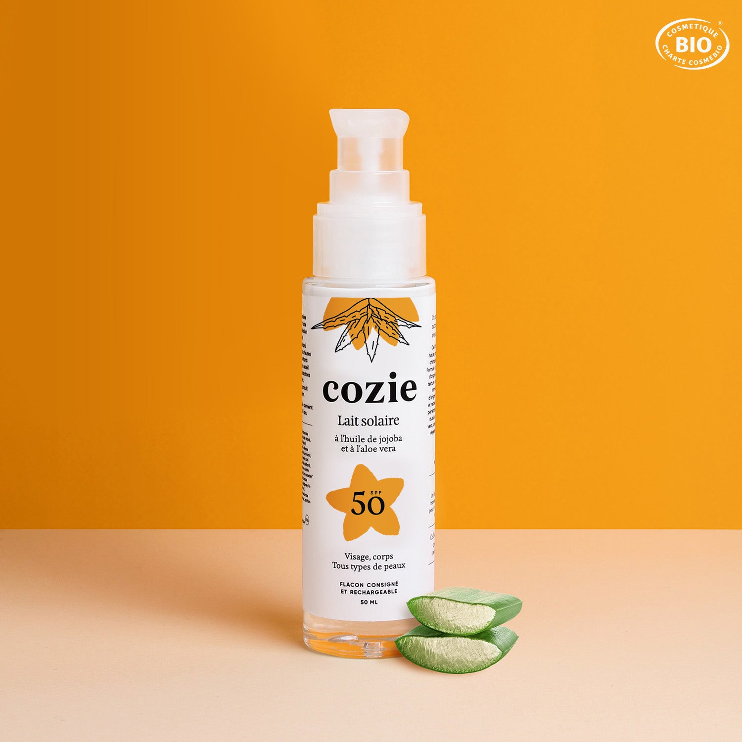 Cozie - Lait solaire SPF 50 en 50ml