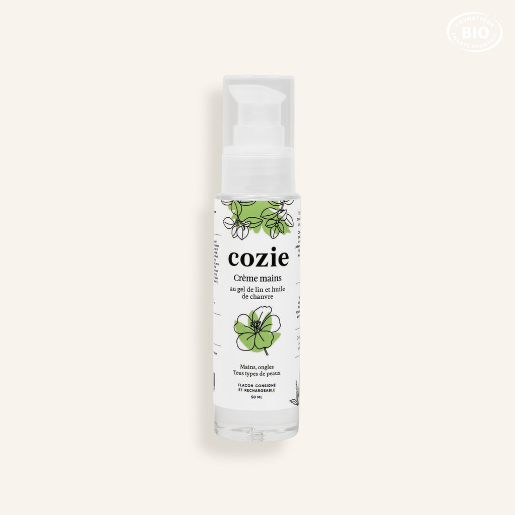 Crème mains au gel de lin et huile de chanvre