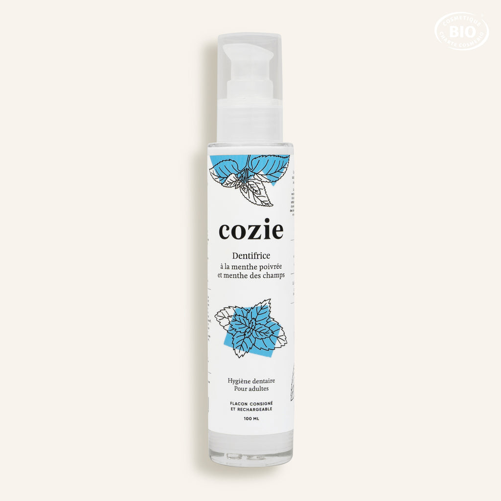 Dentifrice à la menthe poivrée & à la menthe des champs
