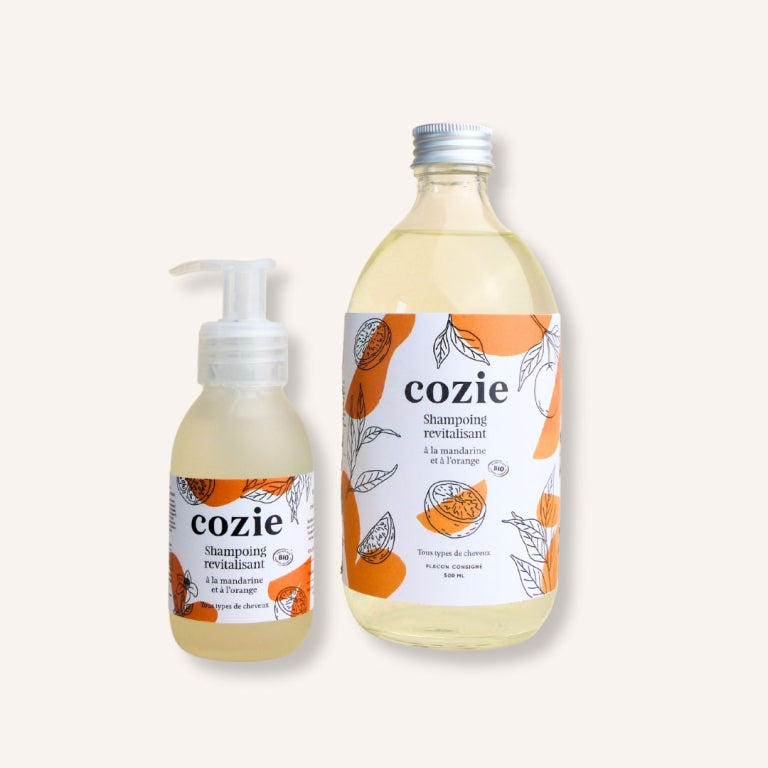 Cozie - Duo shampoing revitalisant 90ml + 500ml