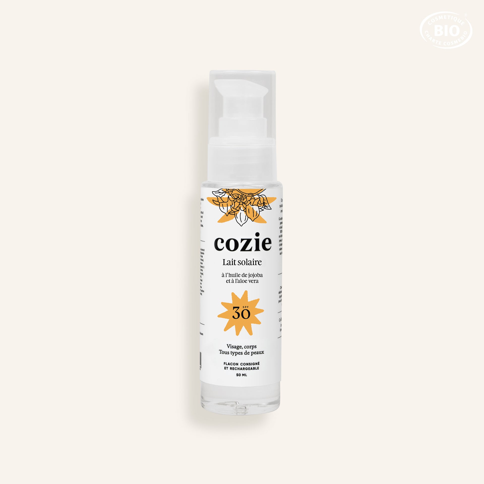 Cozie - Lait solaire SPF 30 en 50ml